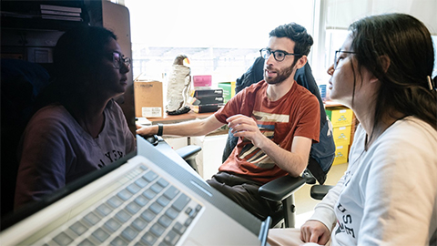 Scientists in Jennifer Doudna’s lab—including Jason Nomburg (left) and Karen Zhu (right)—provide novel insights into nearly 70,000 lesser-known viral proteins that could eventually help in the development of new antiviral therapies.