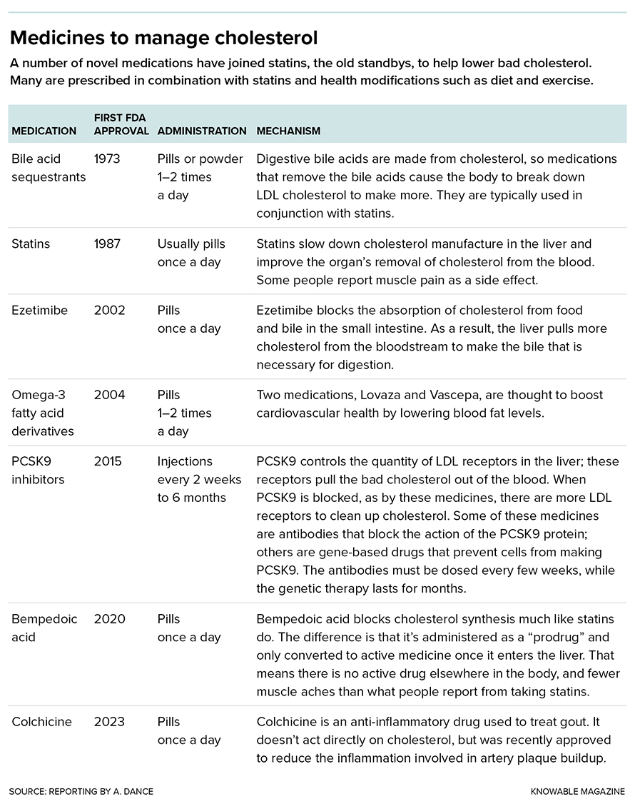 The list of drugs used to address high LDL cholesterol is growing.