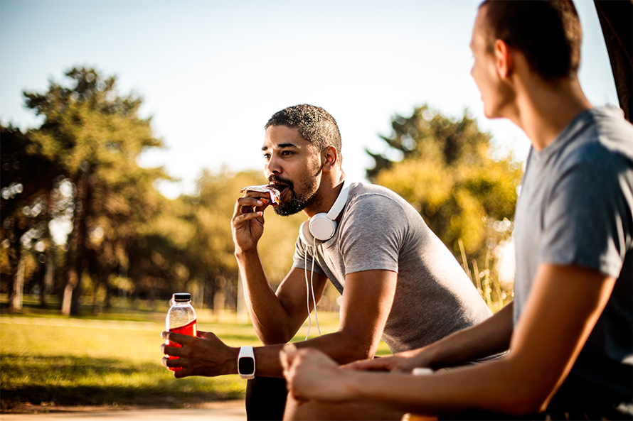 Protein bars and sports drinks are meant to be complements to a healthy diet.