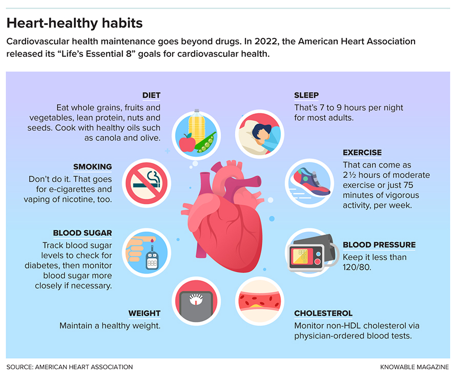 Lifestyle changes can help to reduce the risk of heart disease..