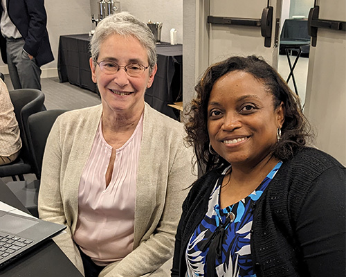 Joan Conaway and Shanta D. Hinton at pre-Capitol Hill Day briefing