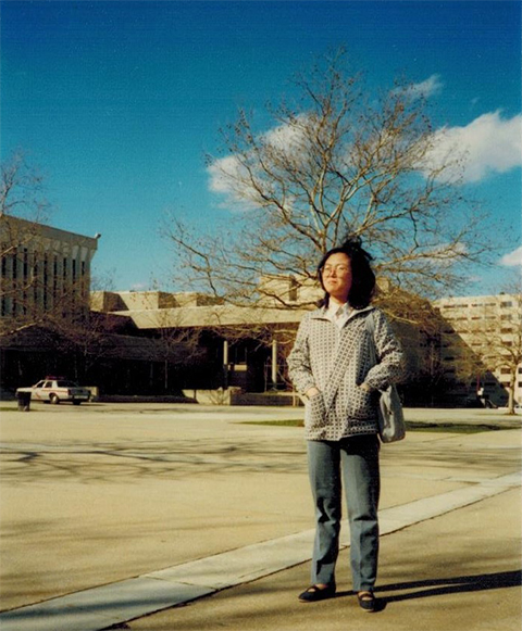 Betty Tong visits the Rutgers University campus in Newark, New Jersey in 1990, when she was a grad student at the City University of New York.